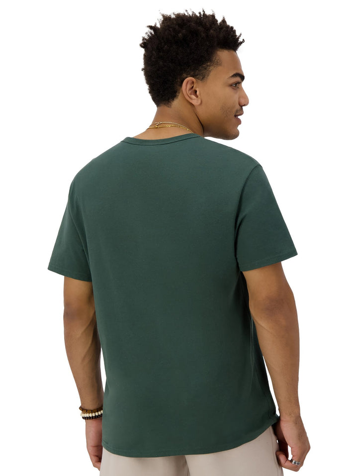Playera Champion Midweight Verde Oscuro para Hombre