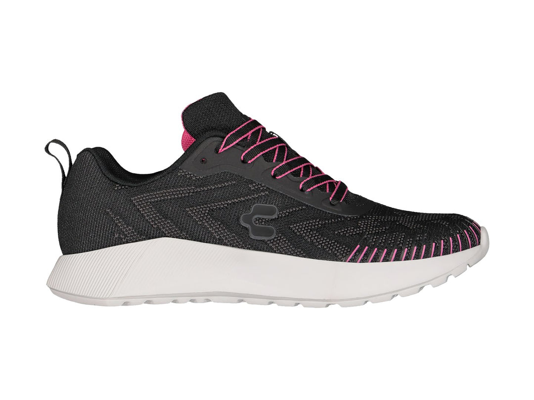 Tenis Charly Negros con Rosa para Mujer
