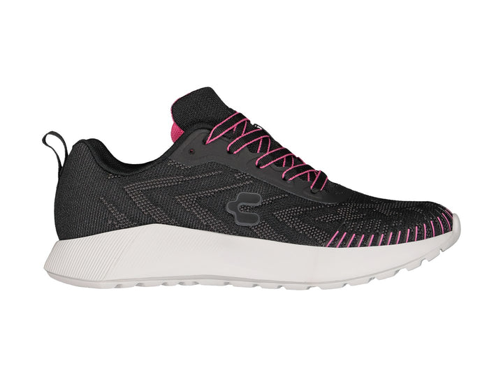 Tenis Charly Negros con Rosa para Mujer