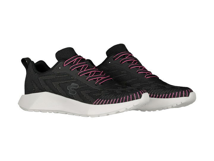 Tenis Charly Negros con Rosa para Mujer