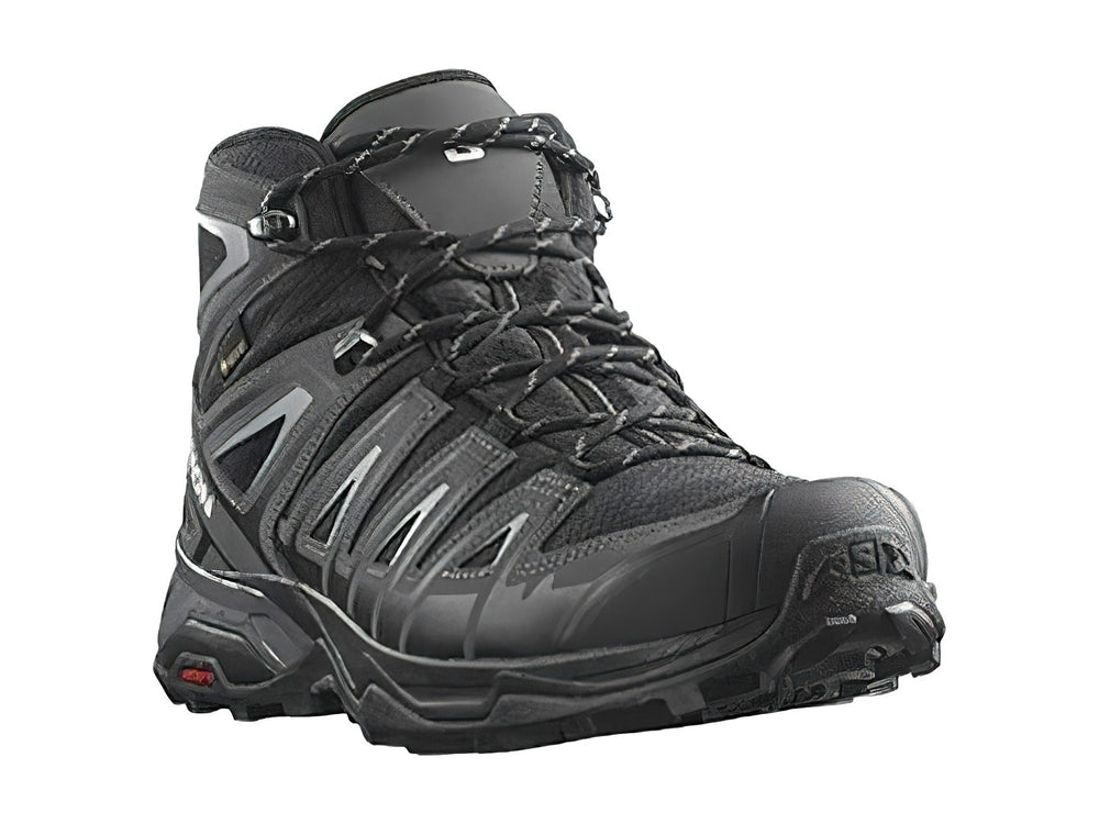 Botas de senderismo Salomon X Ultra Pioneer GTX en color negro y gris con suela Contagrip.