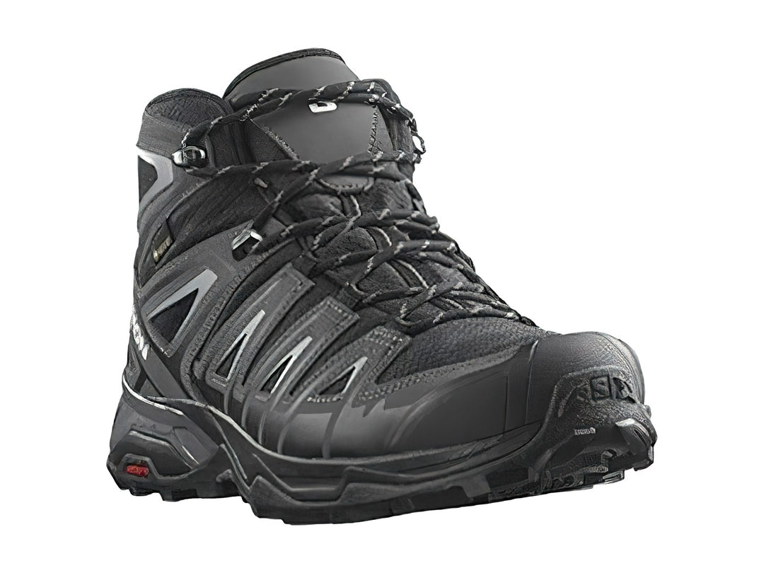 Botas de senderismo Salomon X Ultra Pioneer GTX en color negro y gris con suela Contagrip.