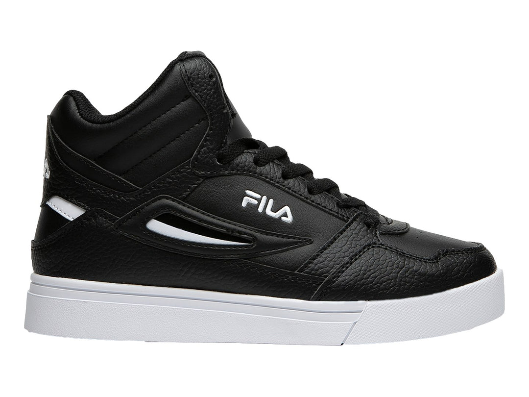 Tenis FILA color negro con suela blanca, estilo deportivo y urbano.