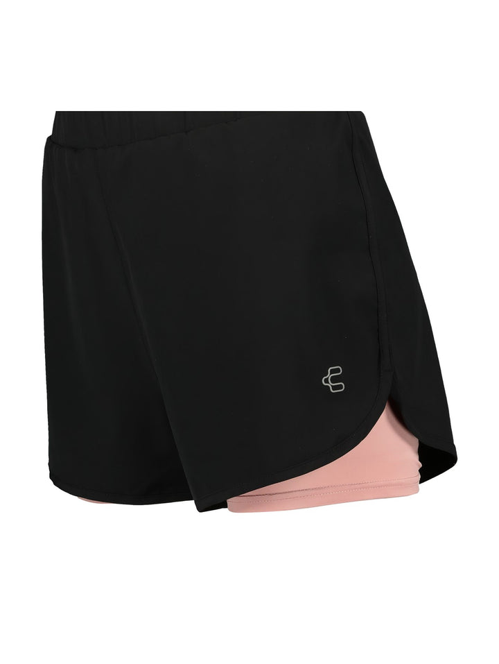 Short Charly Negro con Rosa para Mujer