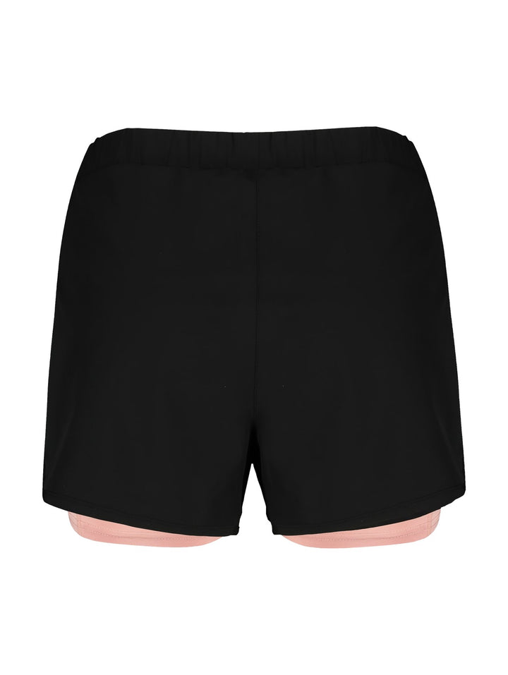 Short Charly Negro con Rosa para Mujer