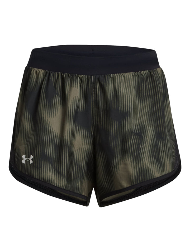 Short Deportivo Under Armour Negro y Verde para Mujer