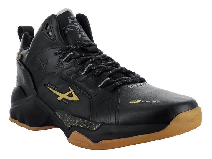 Tenis de Baloncesto Pontiac AXL Negro con Dorado para Hombre