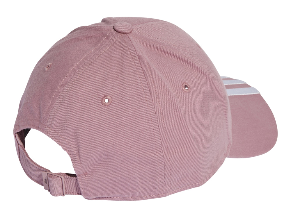 Gorra Adidas color rosa Wonder Orchid con logotipo y tres rayas blancas en la visera.