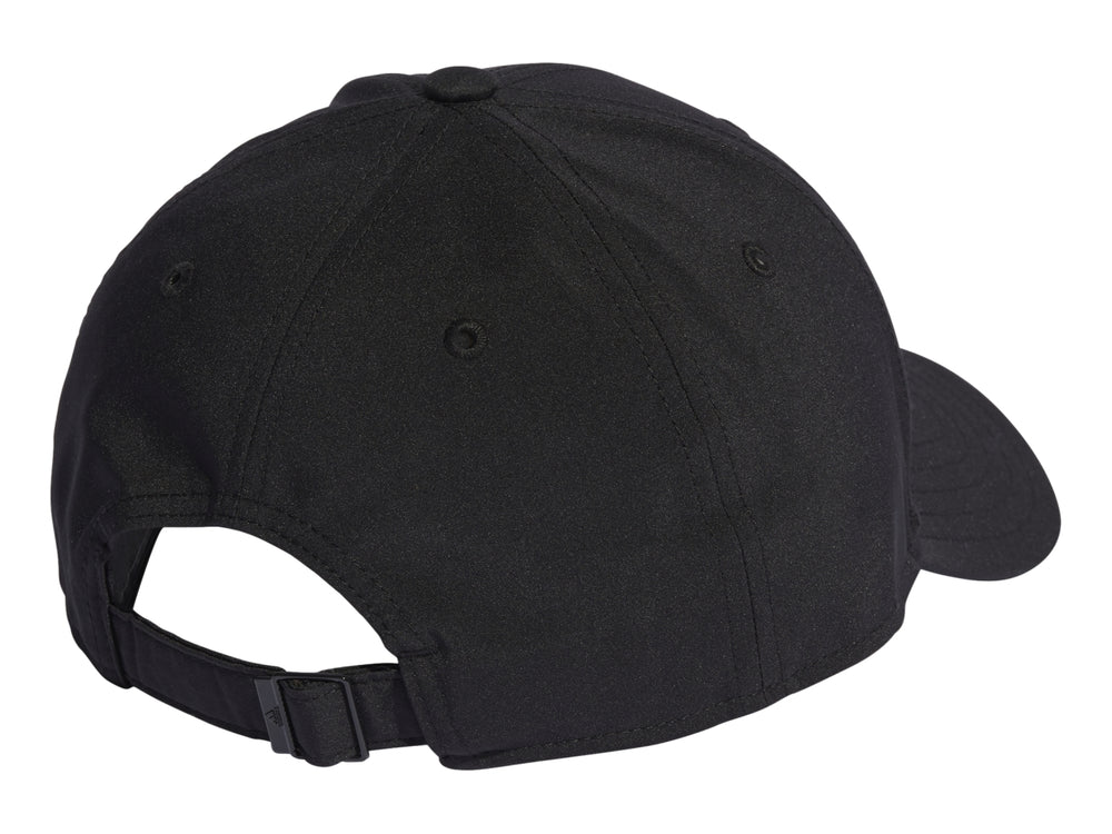 Gorra de béisbol Adidas en color negro con visera curva y placa frontal discreta.