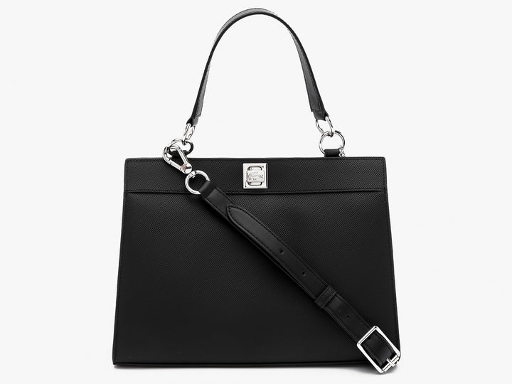 Bolso de Hombro Lacoste Negro para Mujer