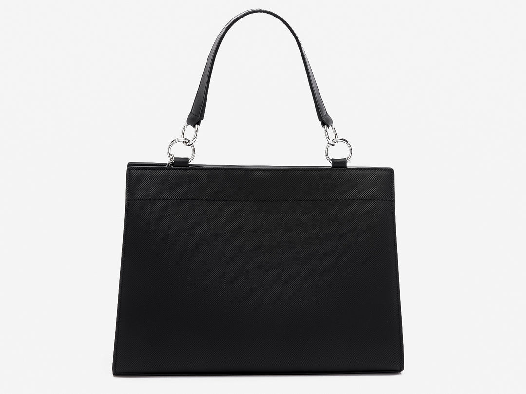 Bolso de Hombro Lacoste Negro para Mujer