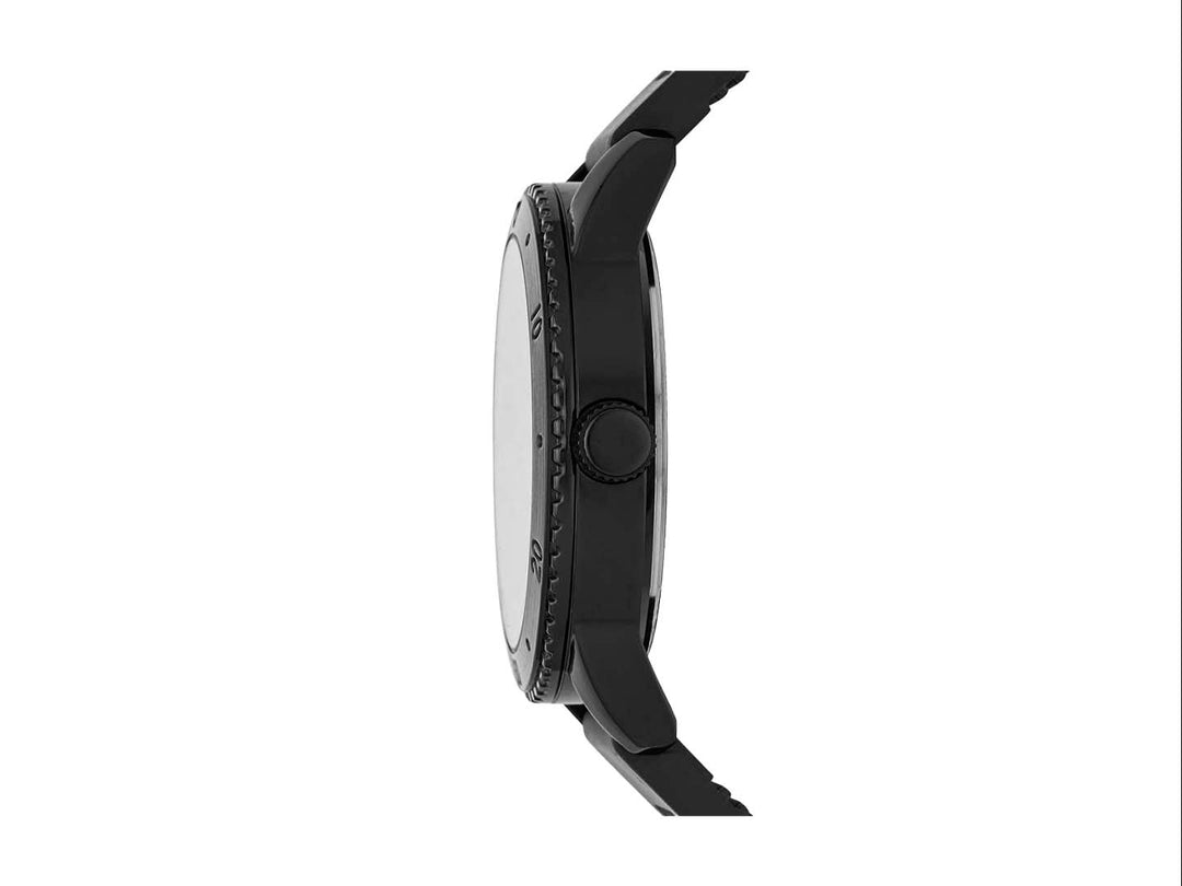 Reloj SKECHERS negro con correa de goma y esfera circular analógica.