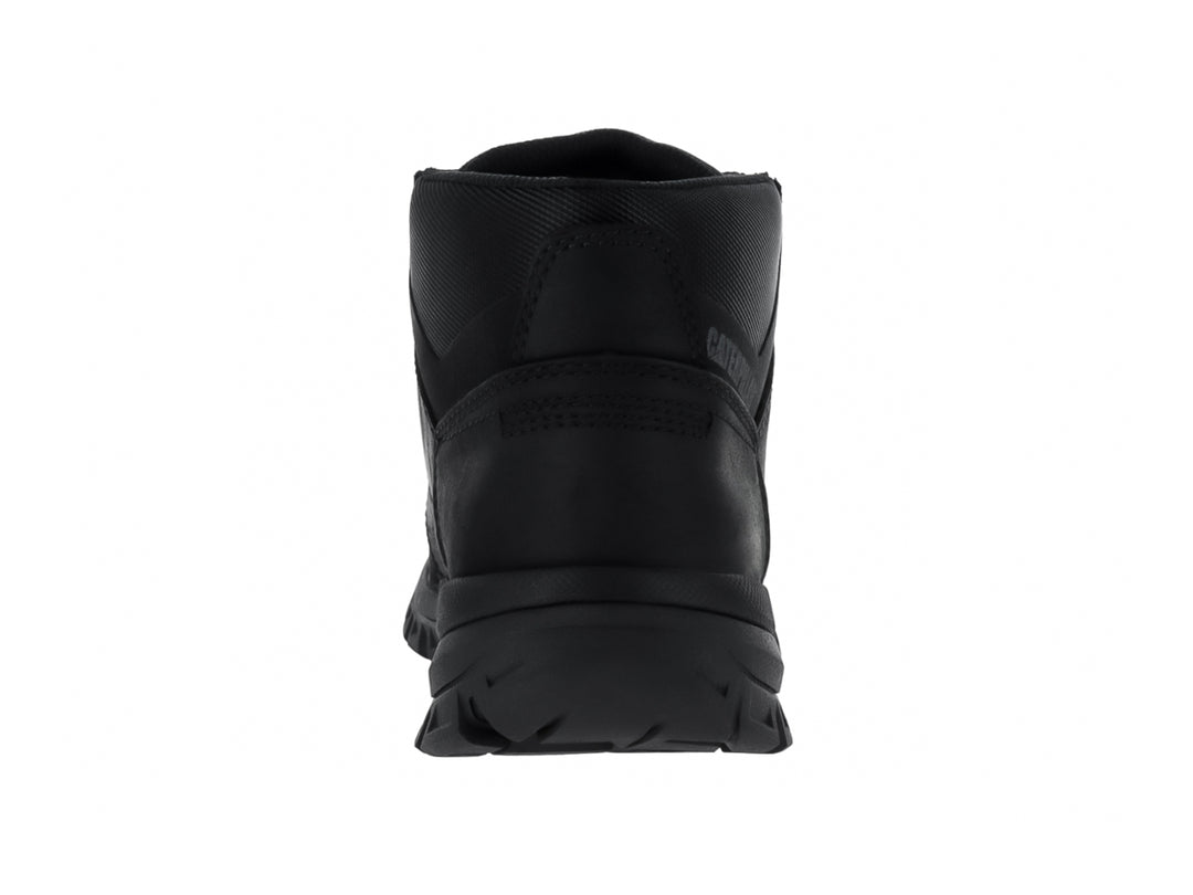 Zapato botín Caterpillar modelo Threshold Chukka en color negro de cuero con suela resistente.