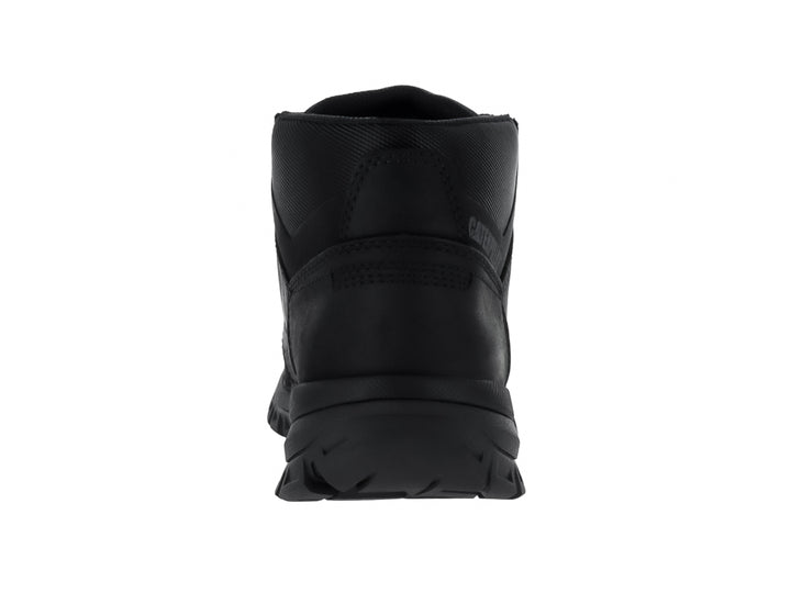 Zapato botín Caterpillar modelo Threshold Chukka en color negro de cuero con suela resistente.