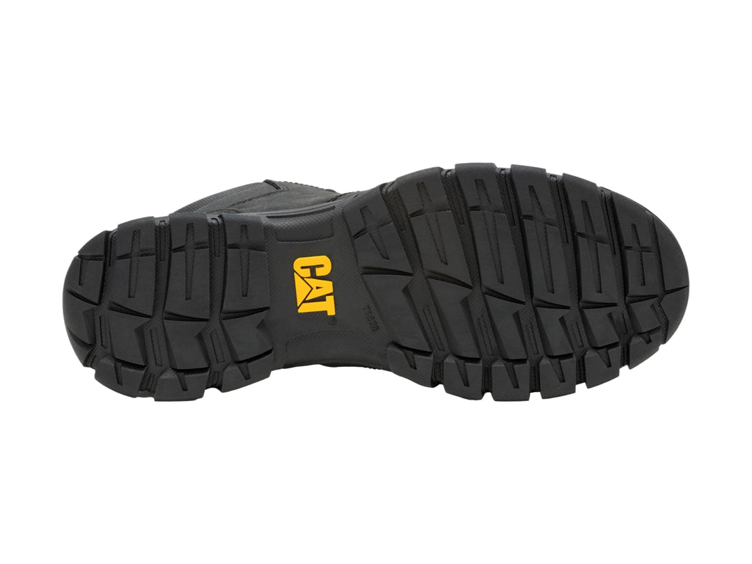 Zapato botín Caterpillar modelo Threshold Chukka en color negro de cuero con suela resistente.