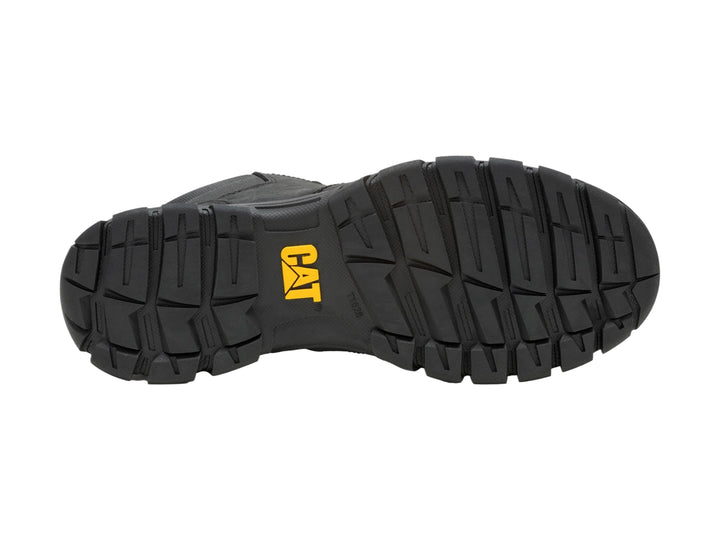 Zapato botín Caterpillar modelo Threshold Chukka en color negro de cuero con suela resistente.