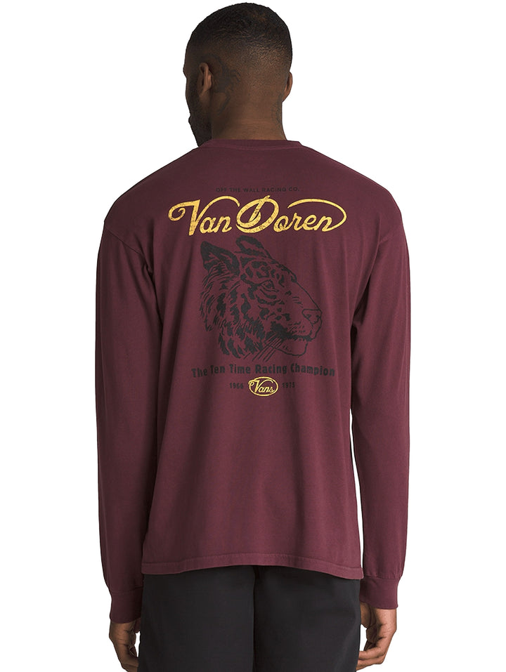 Playera Manga Larga Vans Deep Stare Chocolate para Hombre