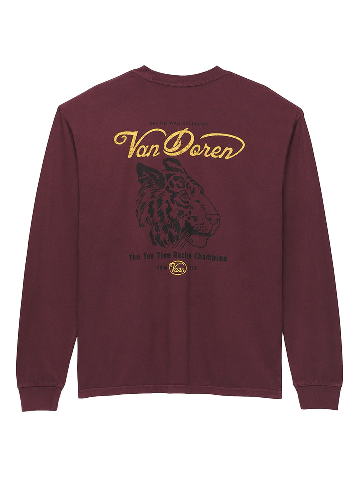 Playera Manga Larga Vans Deep Stare Chocolate para Hombre