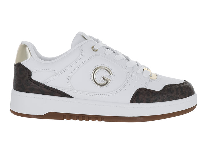 Tenis GBG Blanco, Chocolate y Dorado para Mujer