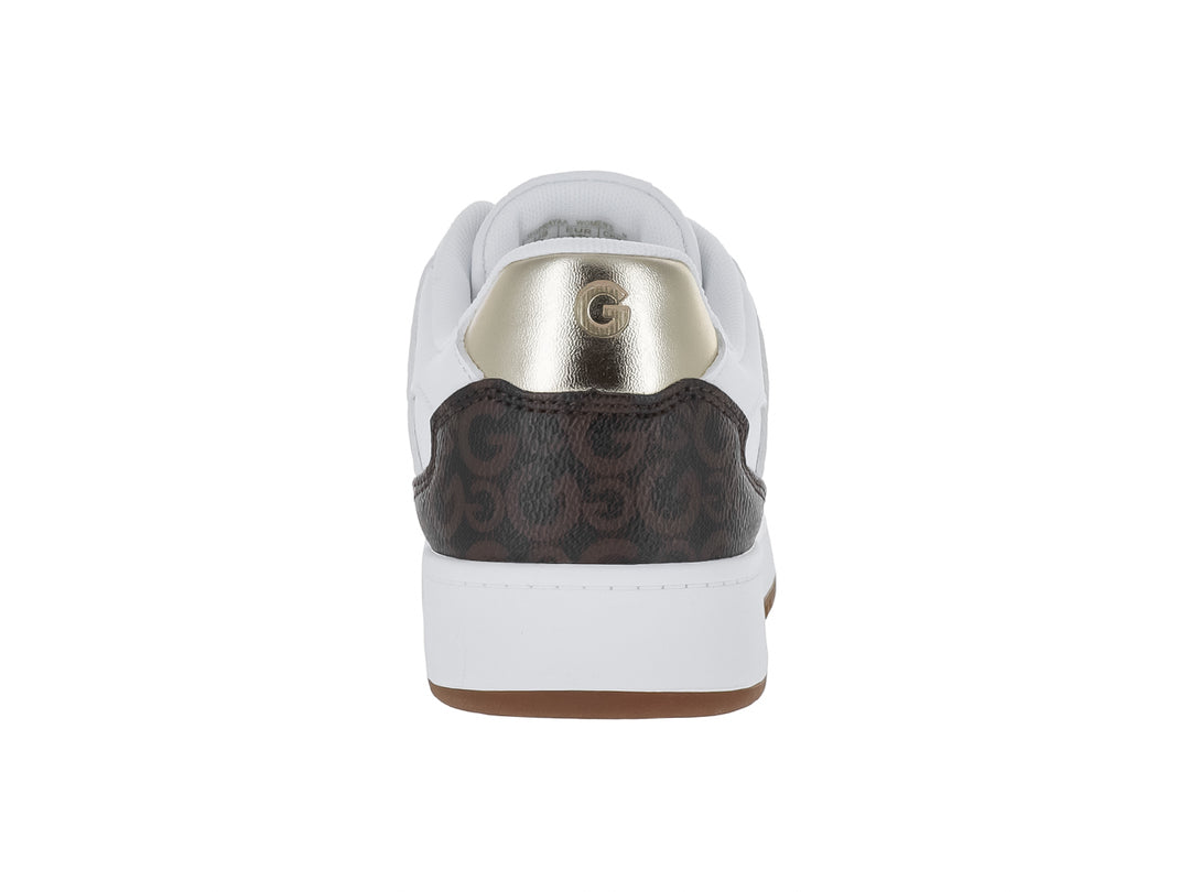 Tenis GBG Blanco, Chocolate y Dorado para Mujer
