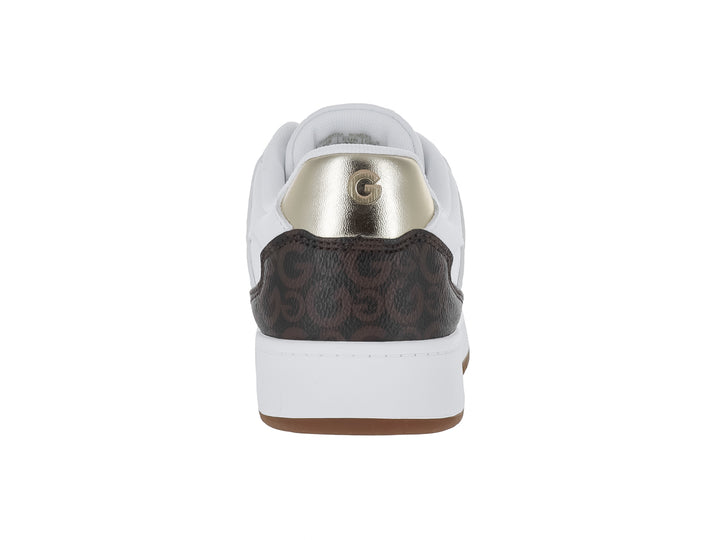 Tenis GBG Blanco, Chocolate y Dorado para Mujer