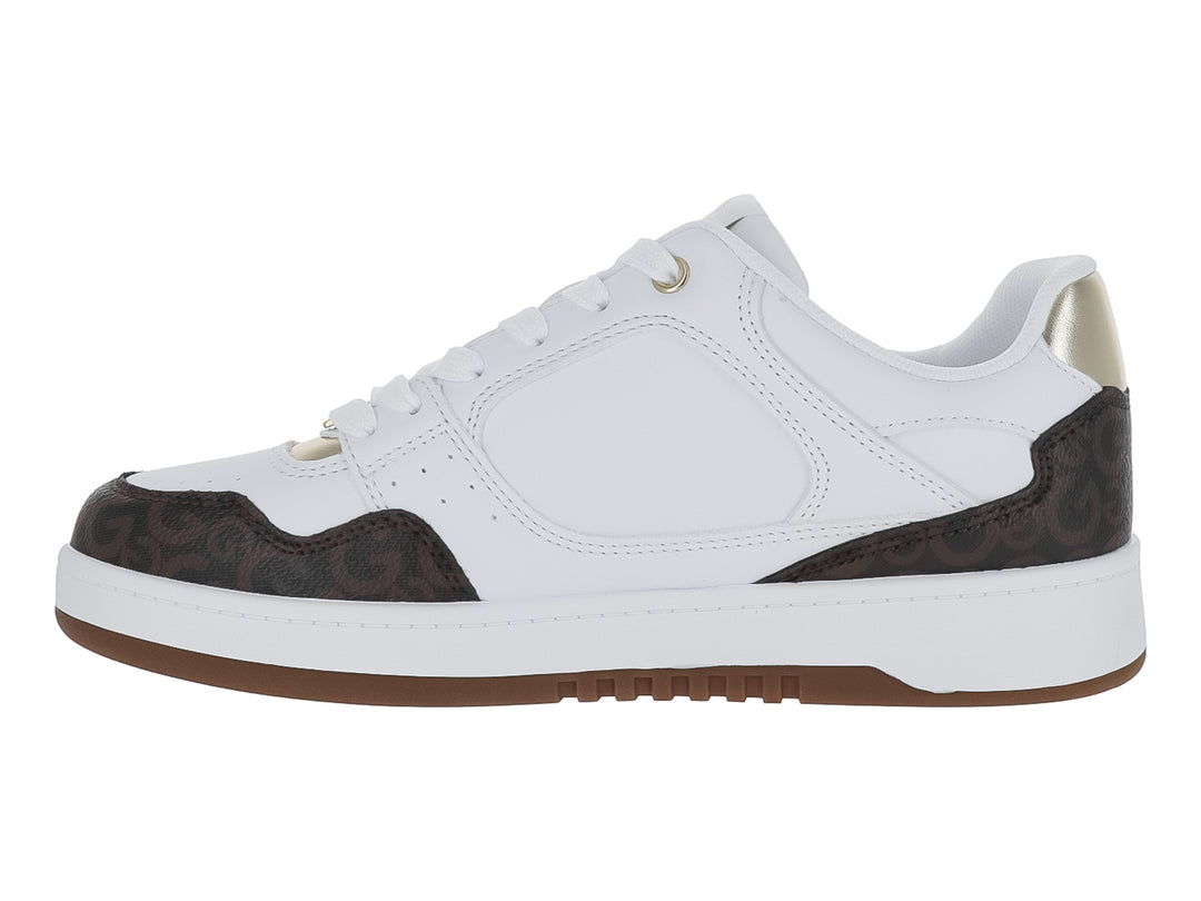 Tenis GBG Blanco, Chocolate y Dorado para Mujer