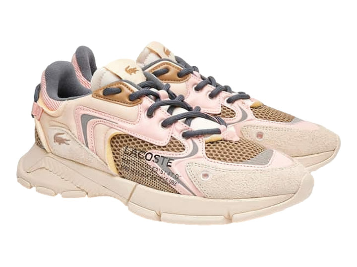 Tenis Lacoste L003 Neo Blanco y Rosa para Mujer