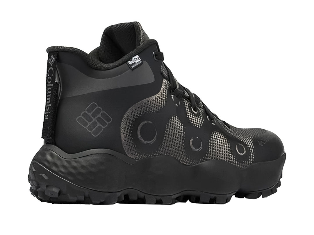 Zapato deportivo Columbia Escape Thrive Endure 25 color negro, corte medio con suela robusta para senderismo.