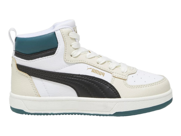Tenis PUMA Caven 2.0 Mid Blanco y Negro para Niño