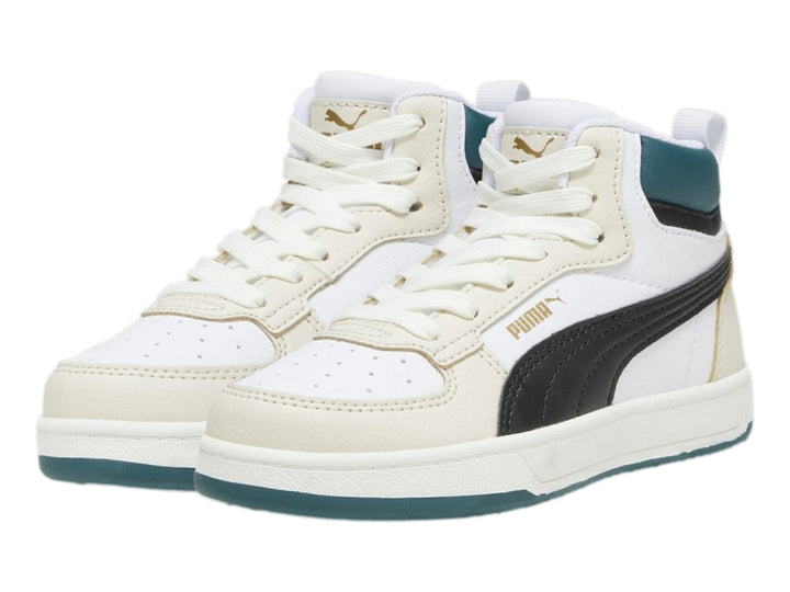 Tenis PUMA Caven 2.0 Mid Blanco y Negro para Niño