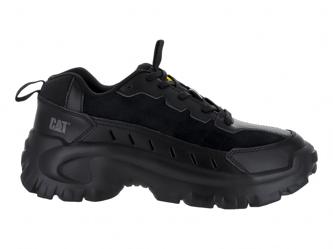 Tenis Caterpillar Intruder Lite color negro con suela robusta y diseño deportivo.