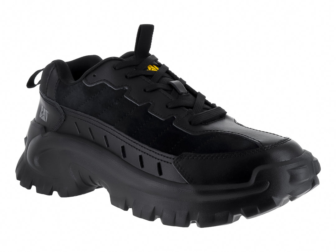 Tenis Caterpillar Intruder Lite color negro con suela robusta y diseño deportivo.