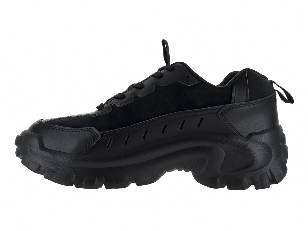 Tenis Caterpillar Intruder Lite color negro con suela robusta y diseño deportivo.