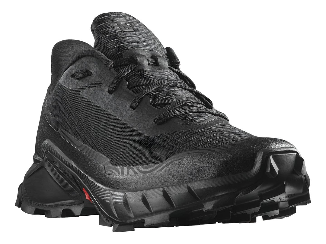Tenis Salomon Alphacross 5 color negro, diseño deportivo para trail running con suela robusta.