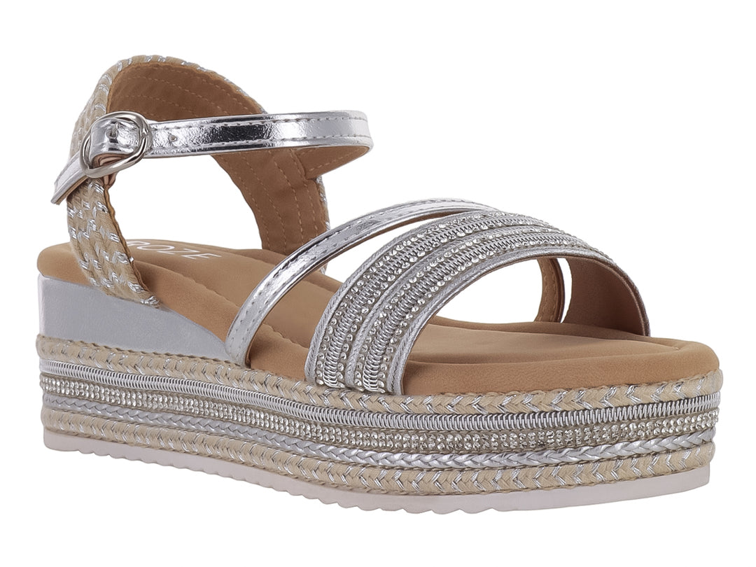 Sandalias ROZE Color Silver para Nina