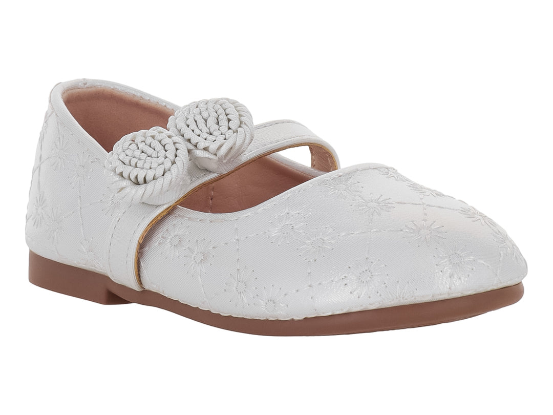 Zapatos Planos ROZE Blancos para Niña