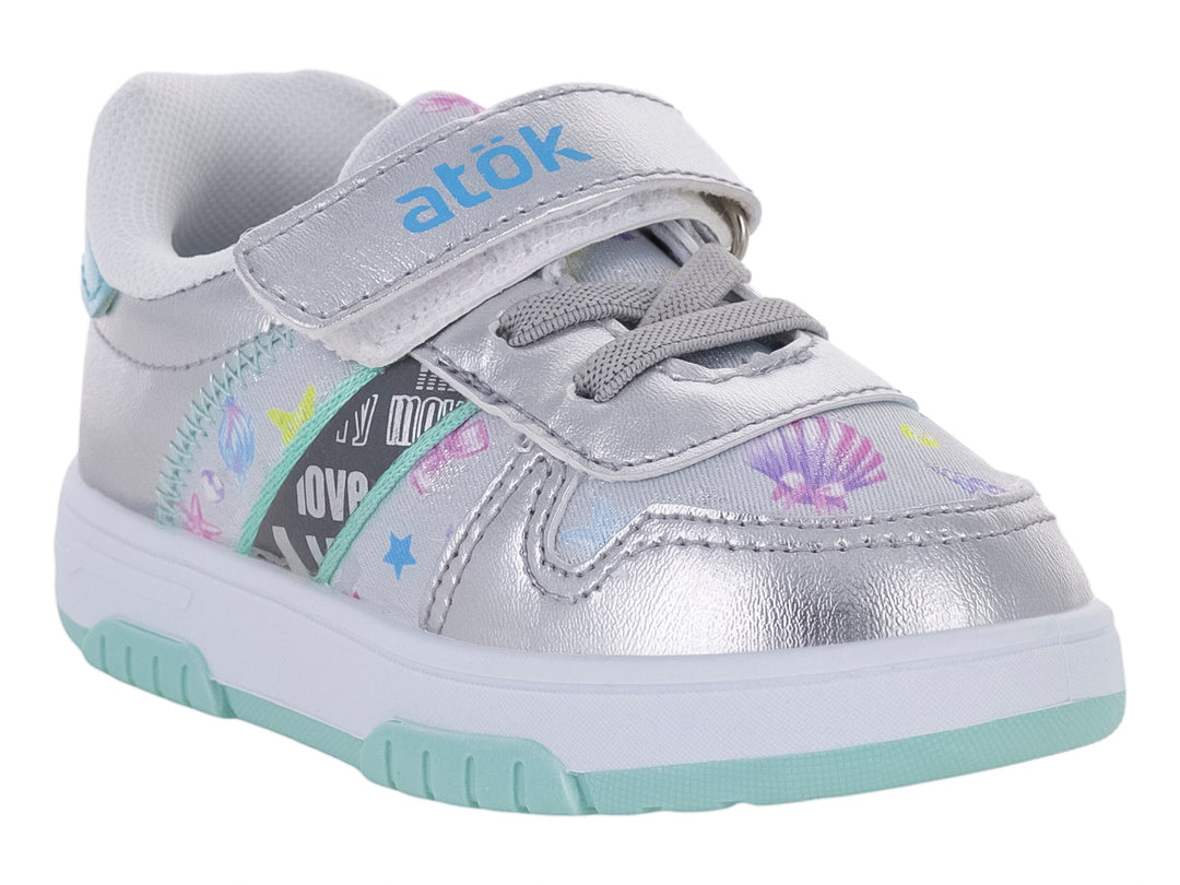 Tenis ATOK White Grey para Nina