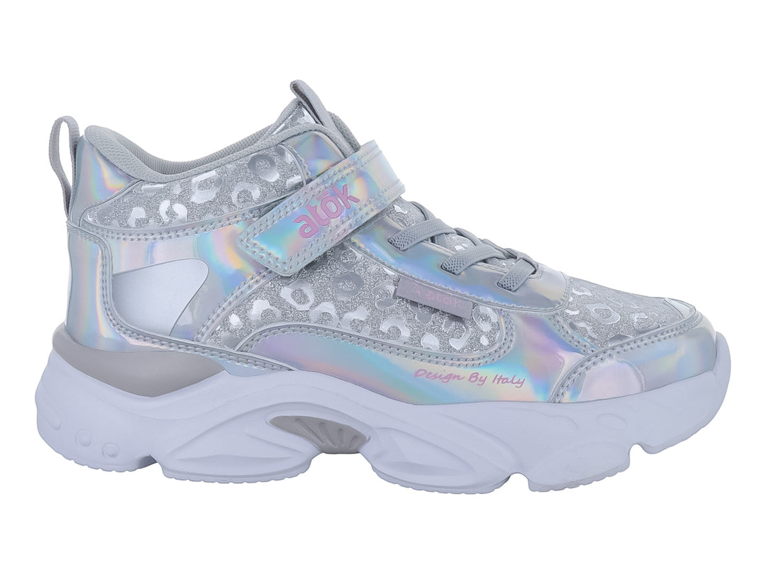 Tenis ATOK Color Plata para Niña