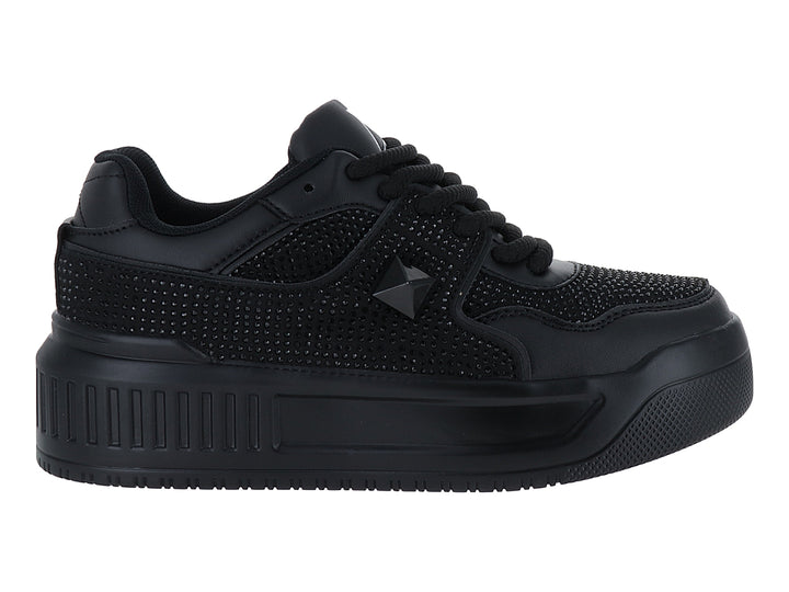 Tenis ATOK Negros con Cristales para Mujer