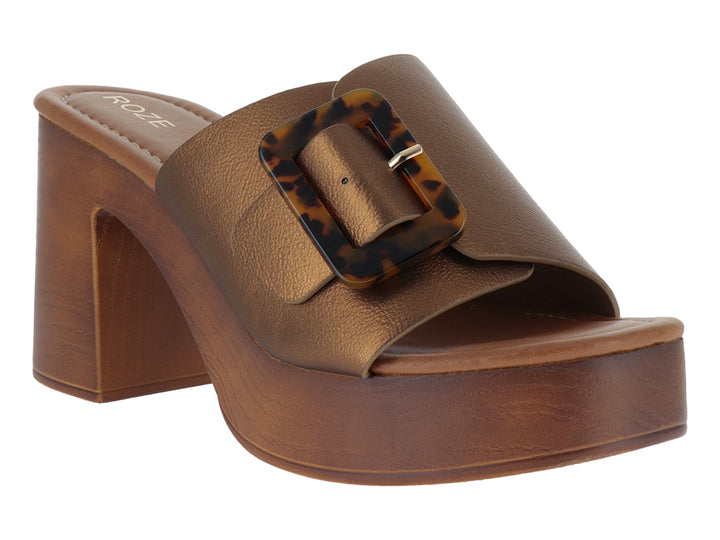 Sandalias ROZE Color Bronce para Mujer