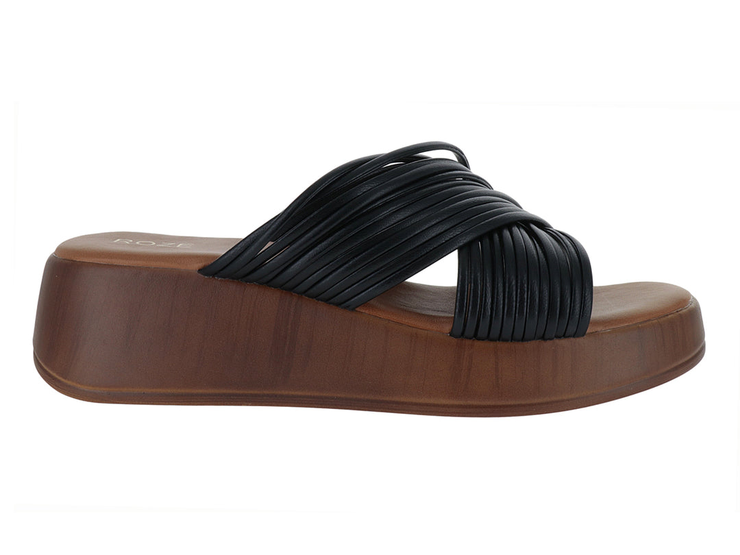 Sandalias ROZE Plataforma Negro para Mujer