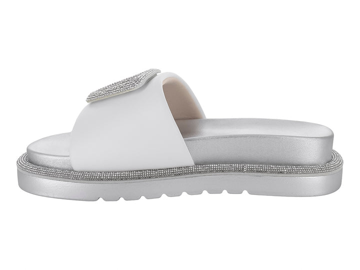 Sandalias ROZE Blancas con Glitter para Mujer