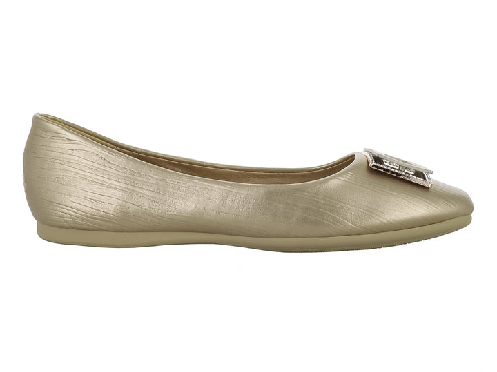 Zapatos Planos ROZE Color Dorado para Mujer