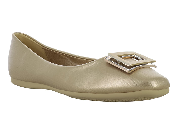Zapatos Planos ROZE Color Dorado para Mujer