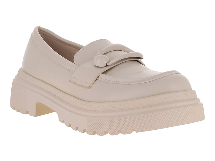 Zapatos Mocasines Roze Blancos para Mujer