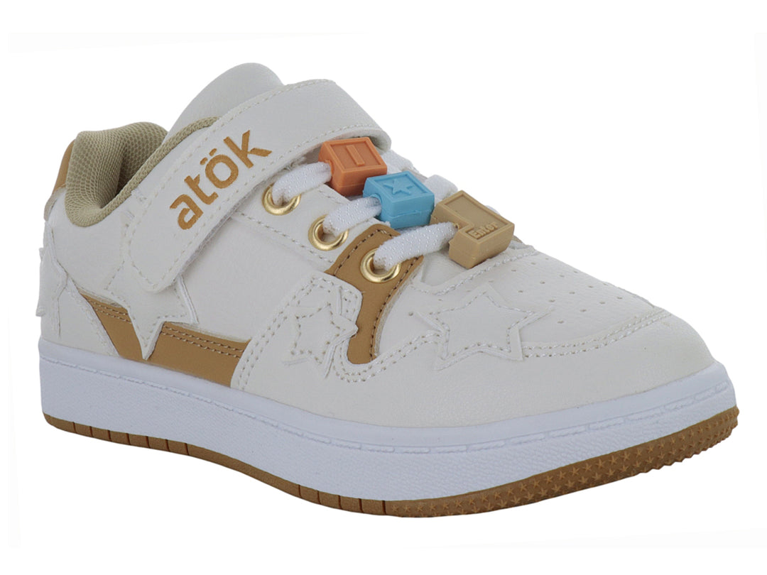 Tenis ATOK Blanco Beis para Niña