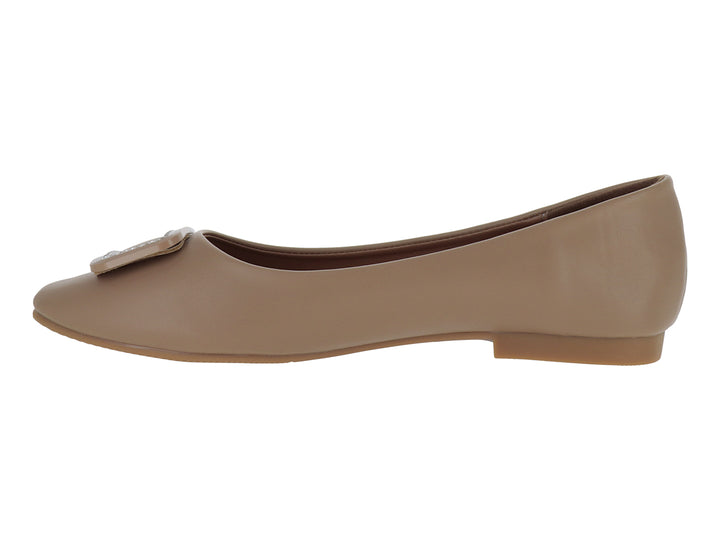 Zapatos Planos Roze Beige para Mujer