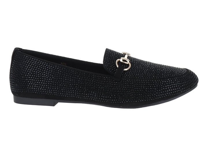 Zapatos Mocasines Roze Negros para Mujer