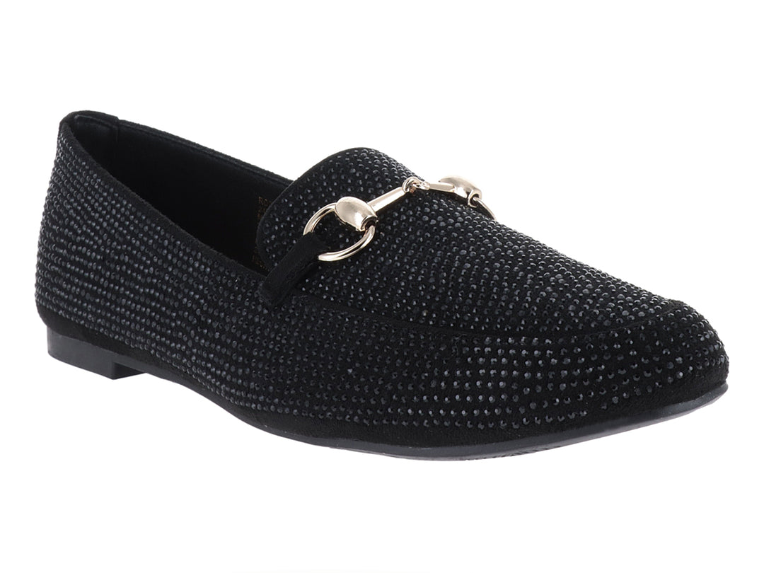 Zapatos Mocasines Roze Negros para Mujer