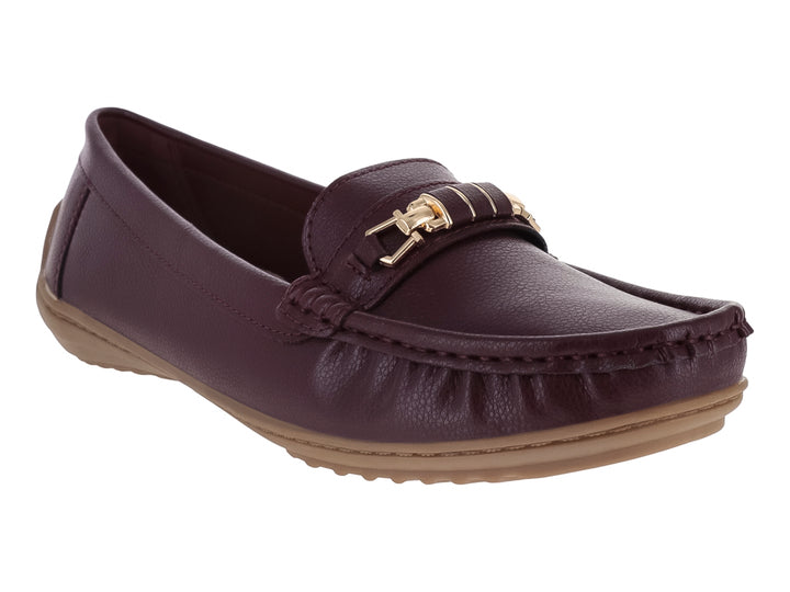 Zapatos Mocasines ROZE Color Guinda para Mujer